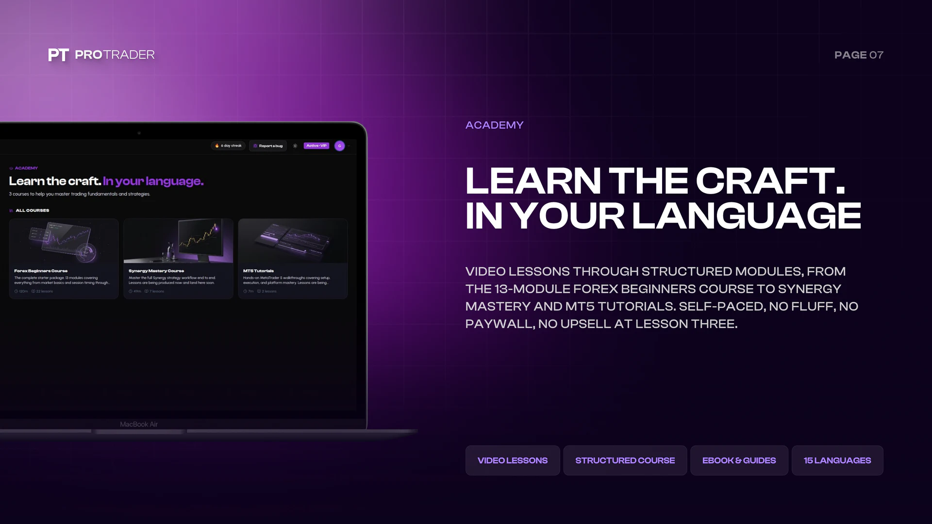 Slide 7: Learn the Craft, in Your Language