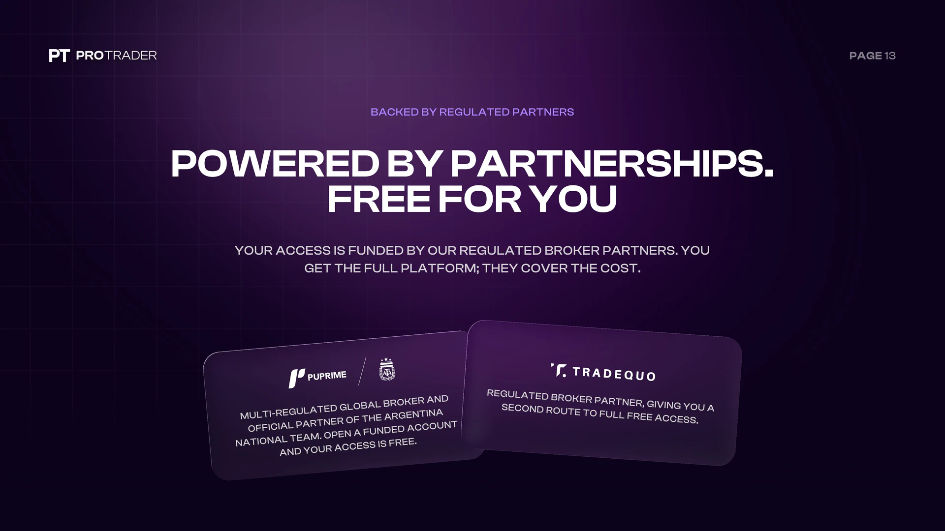 Slide 14: Partner-Funded Access